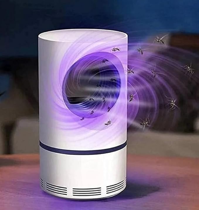 Mosquito Killer Lamp International, Eco Friendly Bug Zapper Electric Mosquito Lamp Dual Mosquito Zapper Lamp Indoor Insect Trap Portable Killer Lamp.M61 (White)