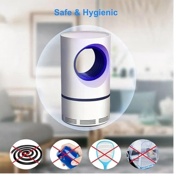 Mosquito Killer Lamp International, Eco Friendly Bug Zapper Electric Mosquito Lamp Dual Mosquito Zapper Lamp Indoor Insect Trap Portable Killer Lamp.M61 (White)