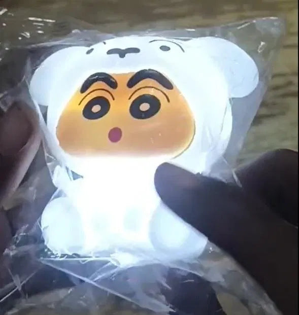 Cute LED Night Lamp – Adorable Kids’ Bedroom & Bedside Light, Crayon Shin-chan Shiro LED Night Light Lamp