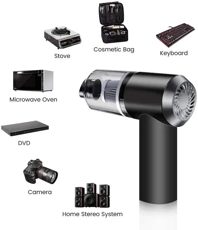 Multifunctional Air Duster Cleaner & Wireless Car Vacuum Cleaner – Portable Mini Handheld Vacuum