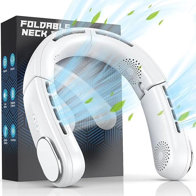BreezeBand™ – Ultra-Quiet Foldable Neck Fan