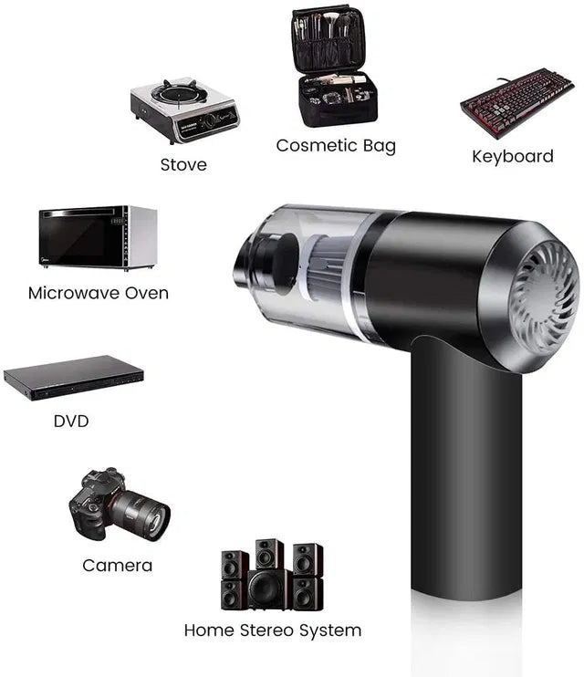 Multifunctional Air Duster Cleaner & Wireless Car Vacuum Cleaner – Portable Mini Handheld Vacuum