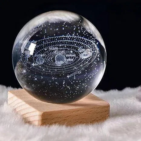 Comforting night,3D Crystal Galaxy Lamp – Magical Cosmic Night Light