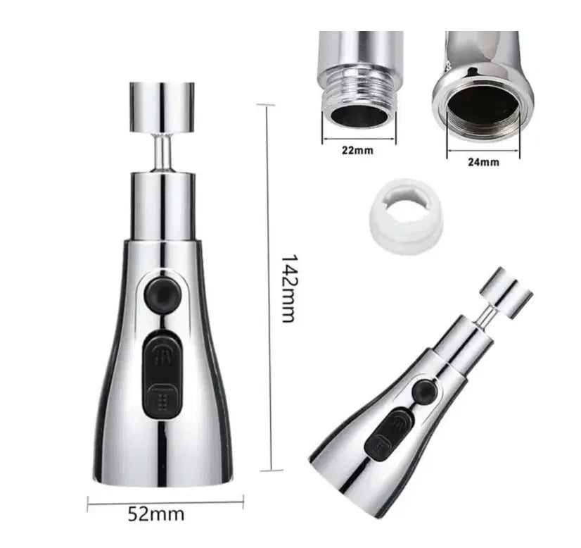Upgrade your kitchen faucet with a 360 degree versatile 3-Modes Kitchen Faucet Spray Head Water Saving 360 Swivel Ball Nozzle Tap